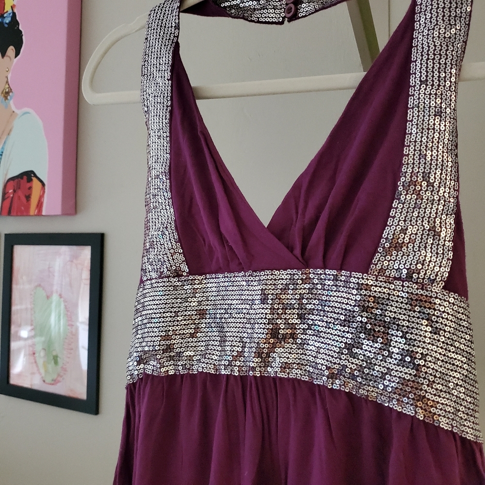 Purple sequence halter - Picture 2 of 5